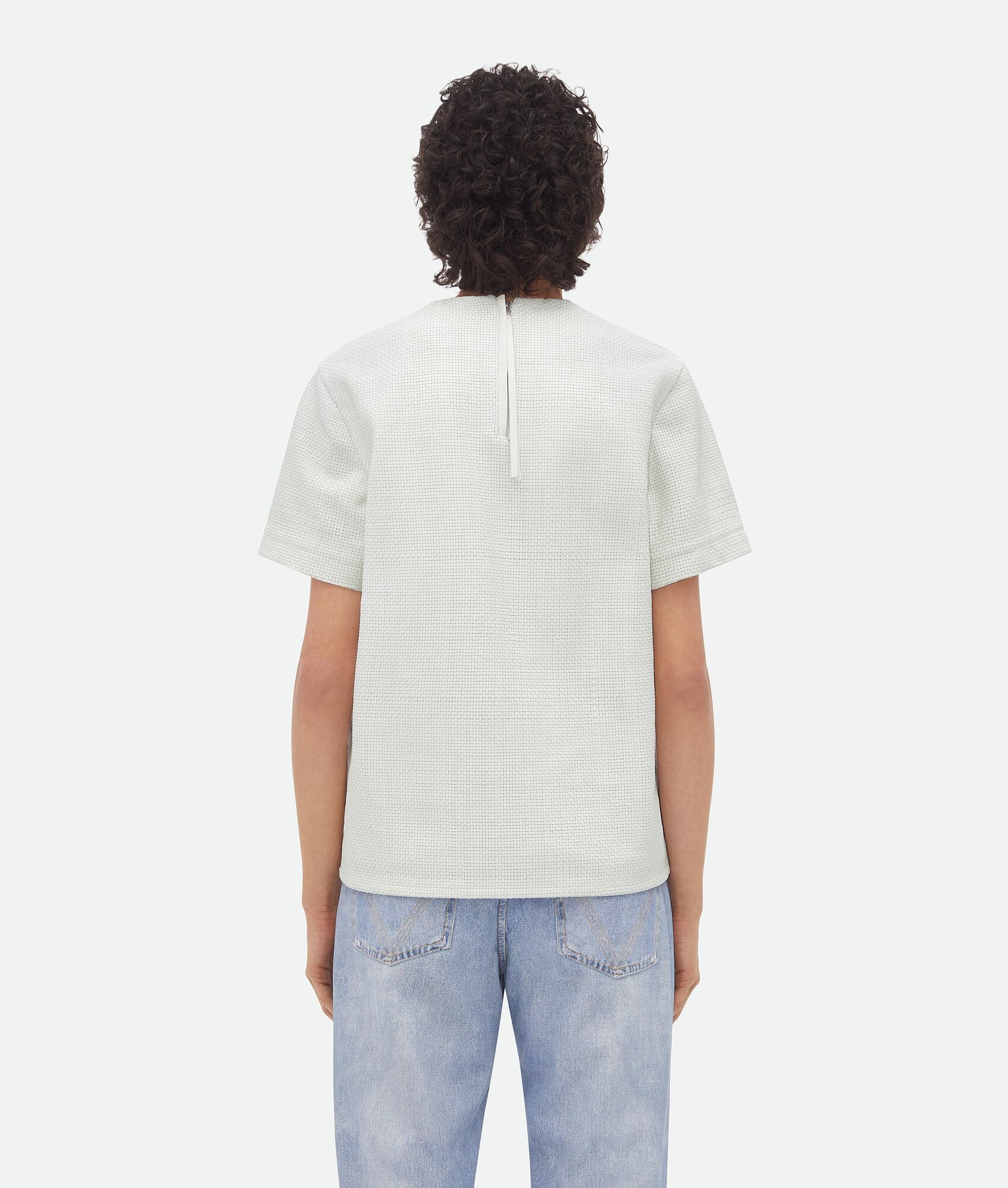 Mini Intrecciato Leather T-Shirt - 3
