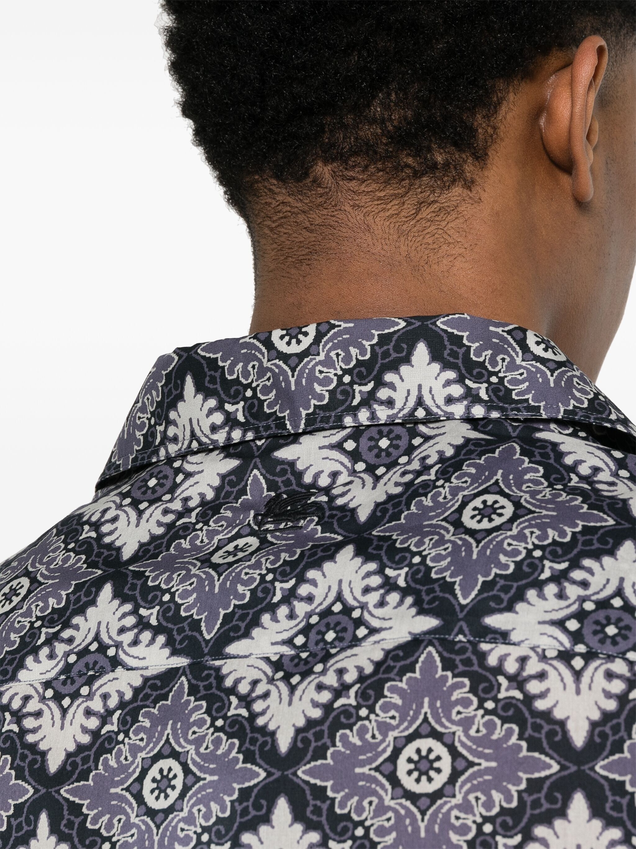 abstract-print cotton shirt - 5