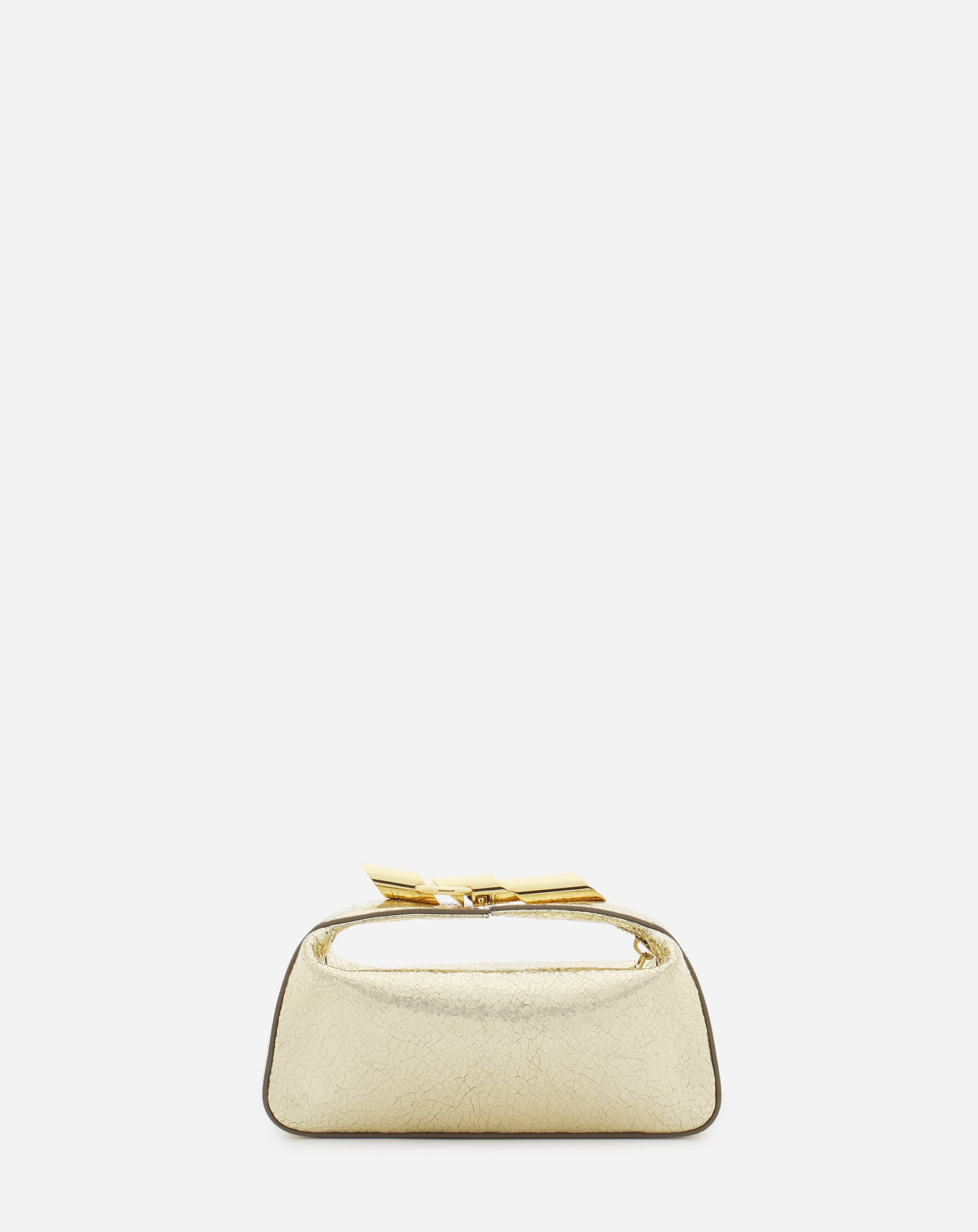 HAUTE SÉQUENCE CLUTCH BAG IN CRACKLED METALLIC LEATHER - 4