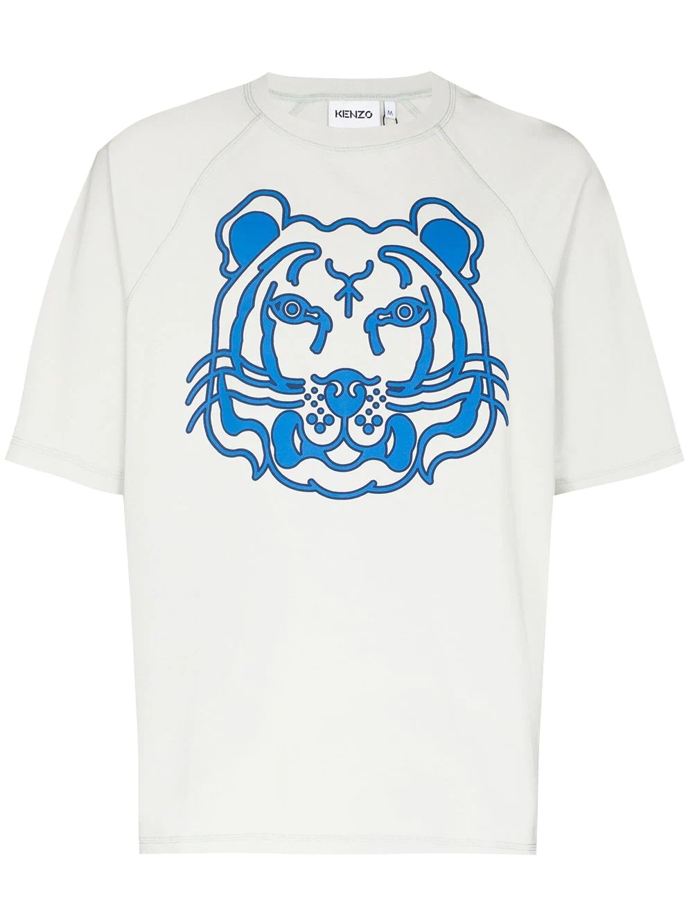 Tiger-print raglan-sleeve T-shirt - 1