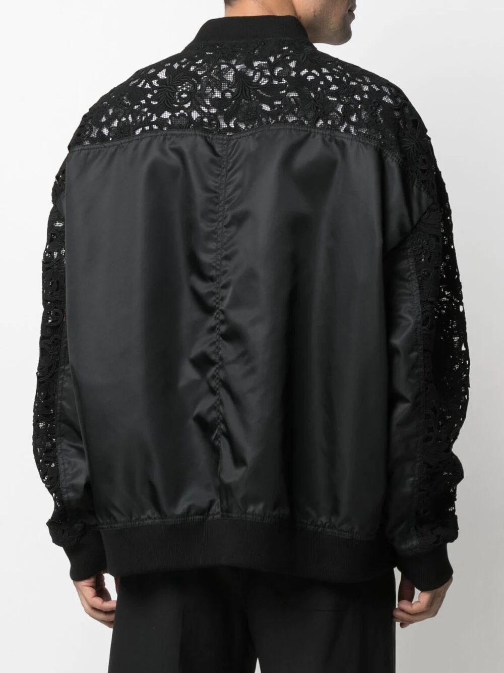 lace bomber jacket - 4