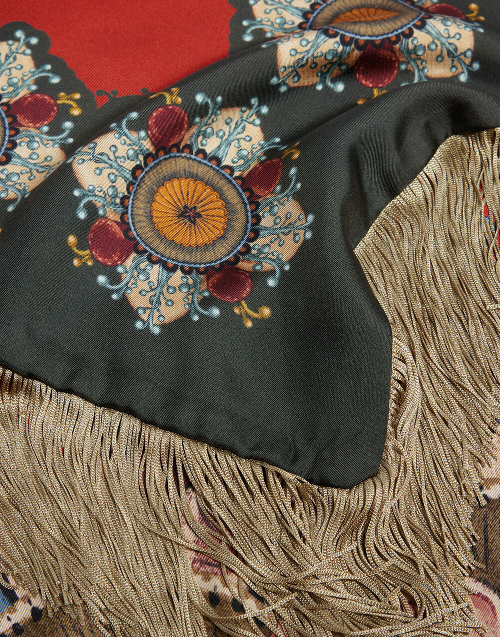 Fringe Triangle Scarf - 6