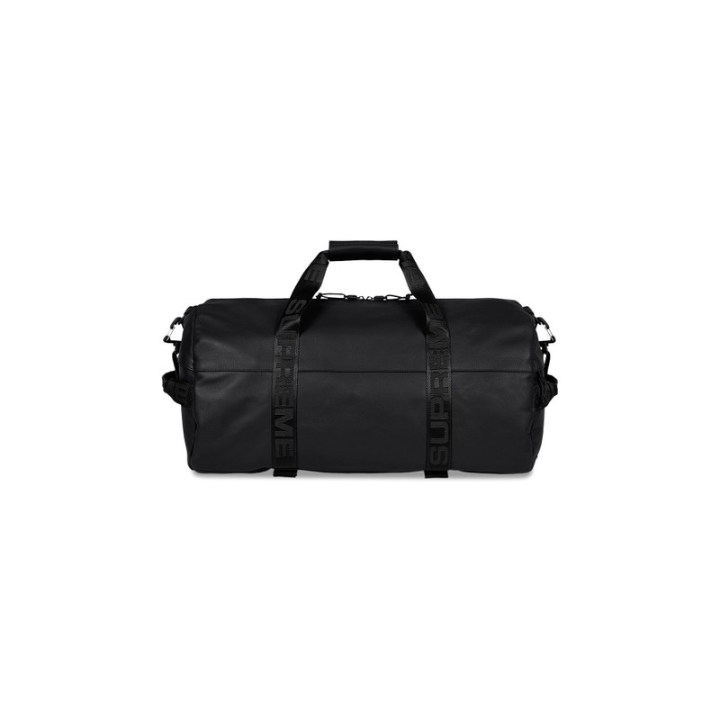 Supreme Supreme Leather Duffle Bag 'Black' outlook