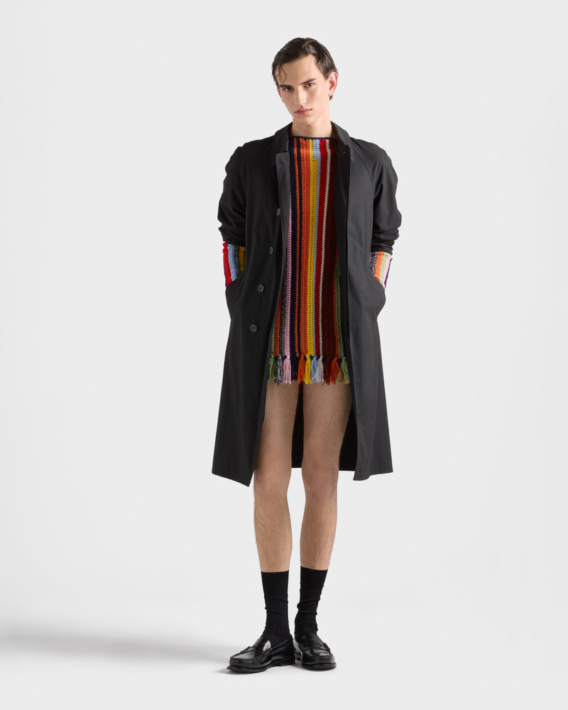 Prada Fringed multicolored wool sweater outlook