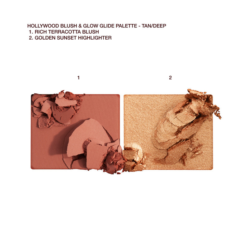 HOLLYWOOD BLUSH & GLOW GLIDE PALETTE TAN TO DEEP 6