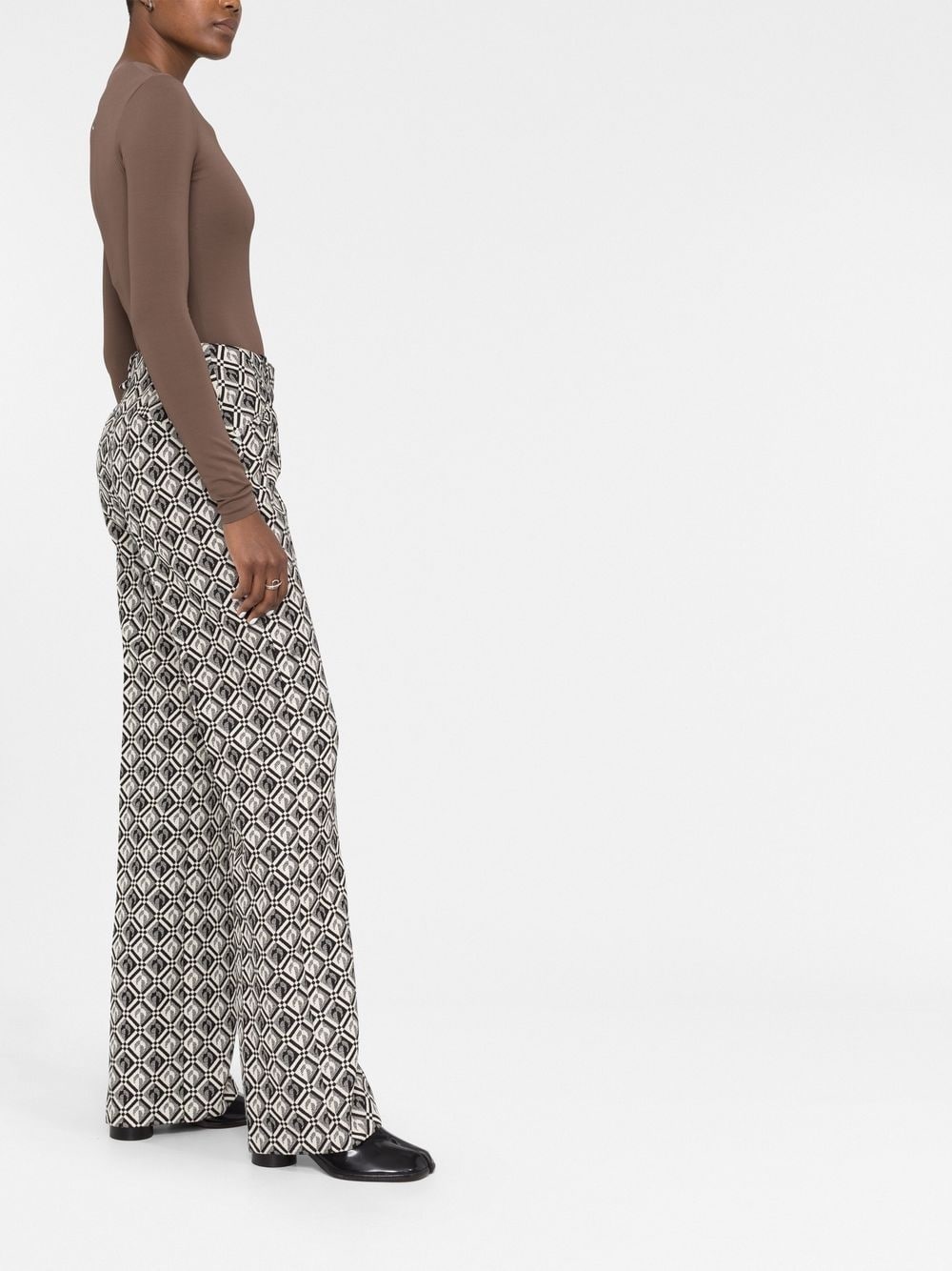 Moon Diamant-print tailored trousers - 6