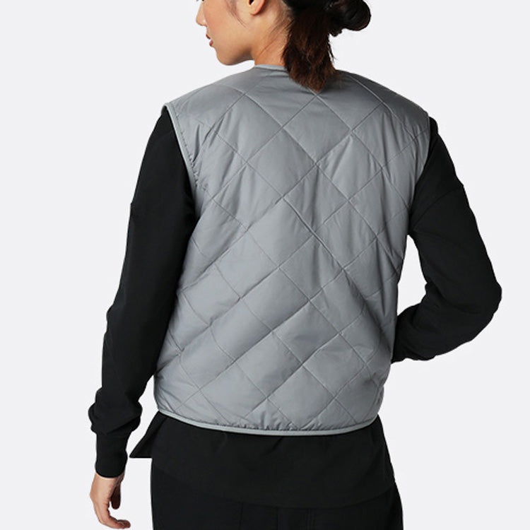 (WMNS) Converse Sherpa Reversible Vest 'Grey' 10020286A01 - 3