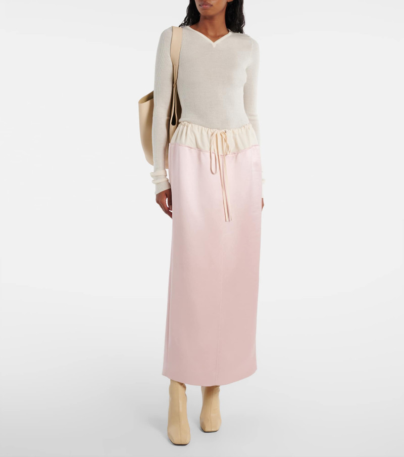 KHAITE Chet satin maxi skirt outlook