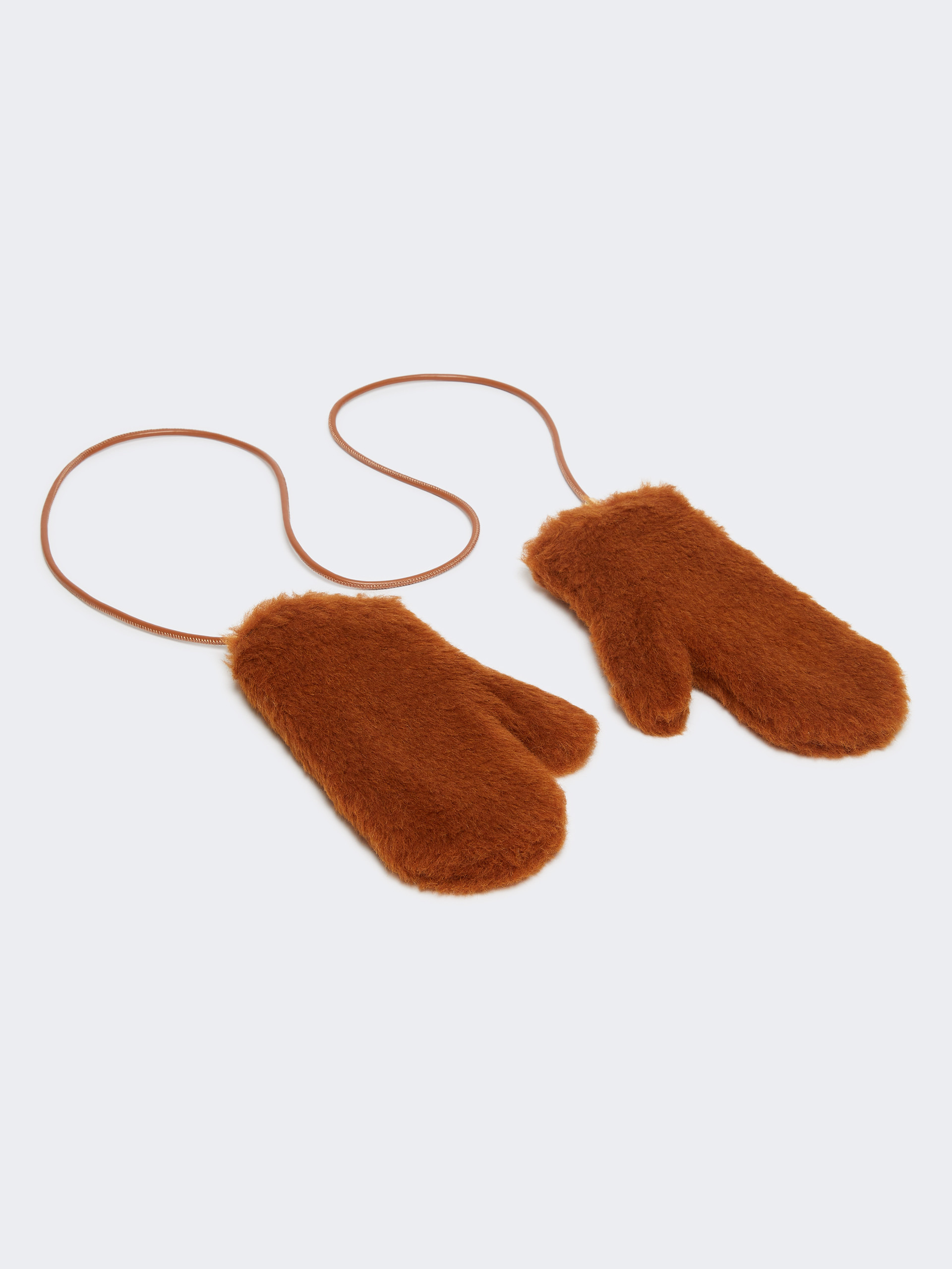 OMBRATO Mittens in alpaca and wool Teddy fabric - 2
