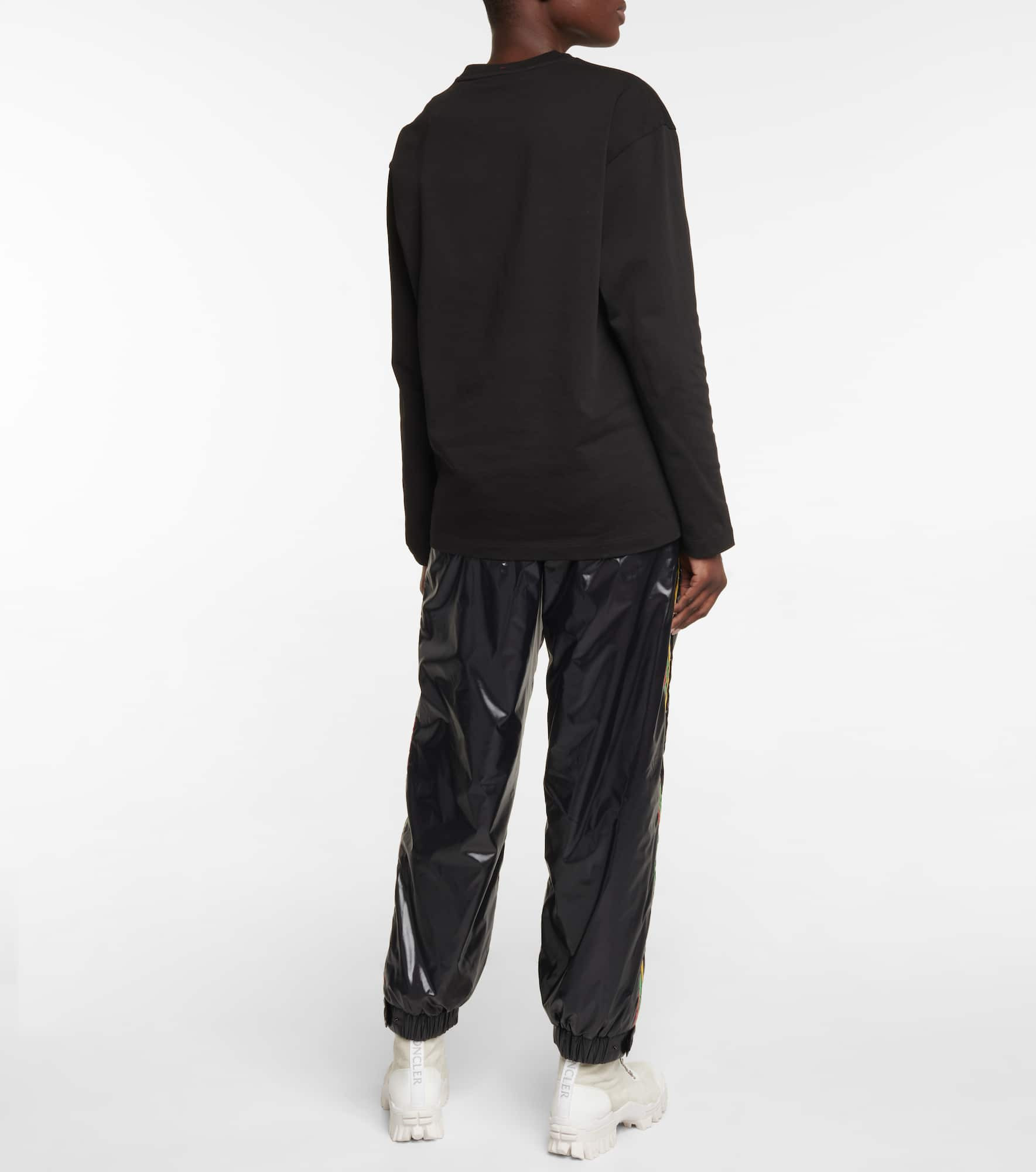 Exclusive to Mytheresa – Logo printed cotton jersey top - 3