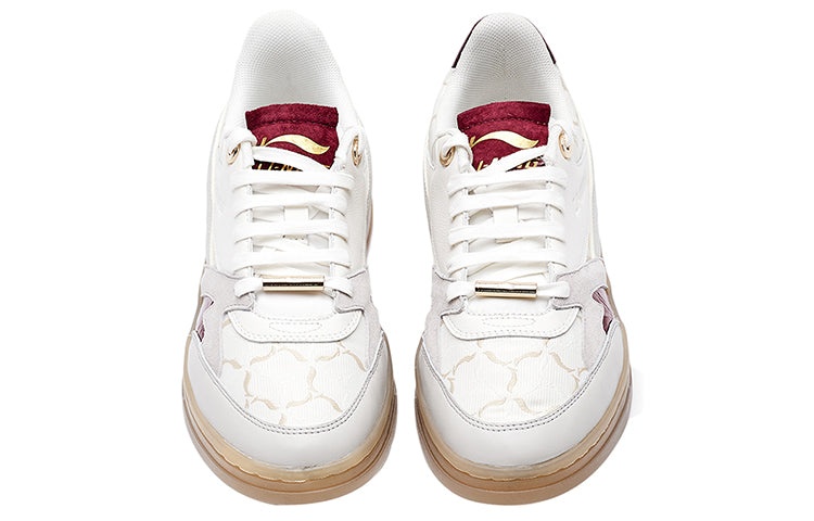 (WMNS) Li-Ning 1990 'White Red Tan' ALFR124-4 - 3
