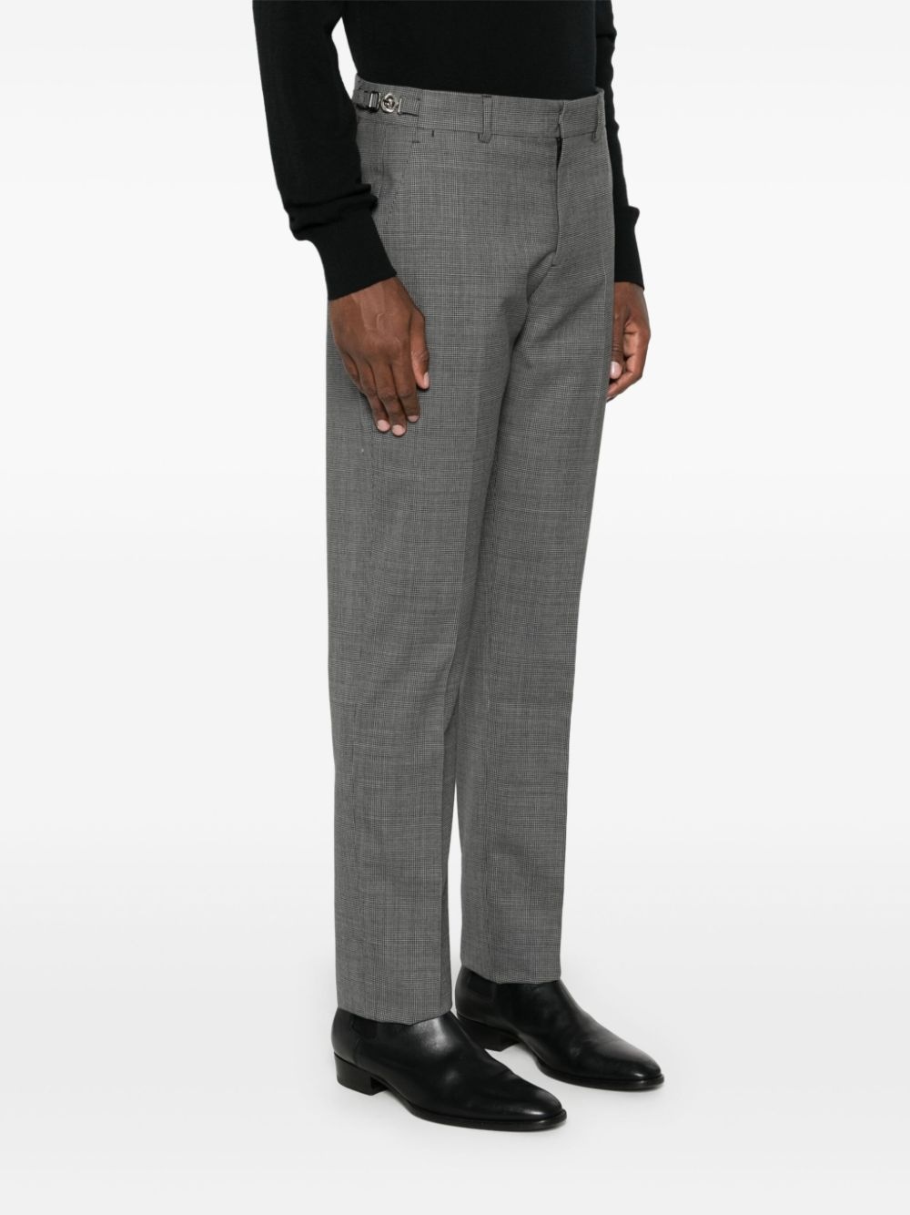 dogtooth-pattern tailored trousers - 3