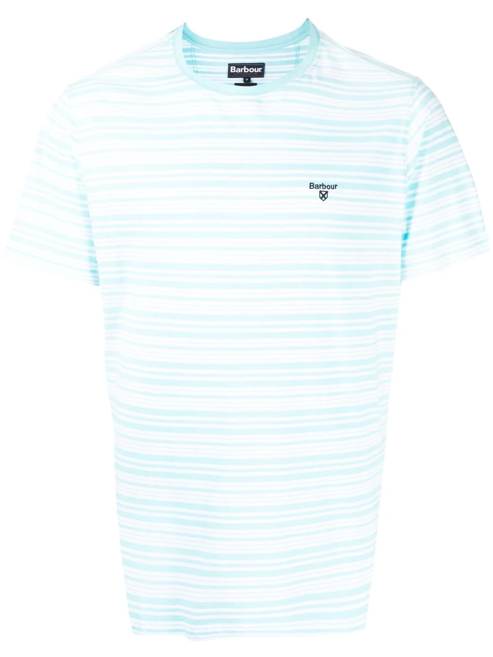 logo-print striped T-shirt - 1