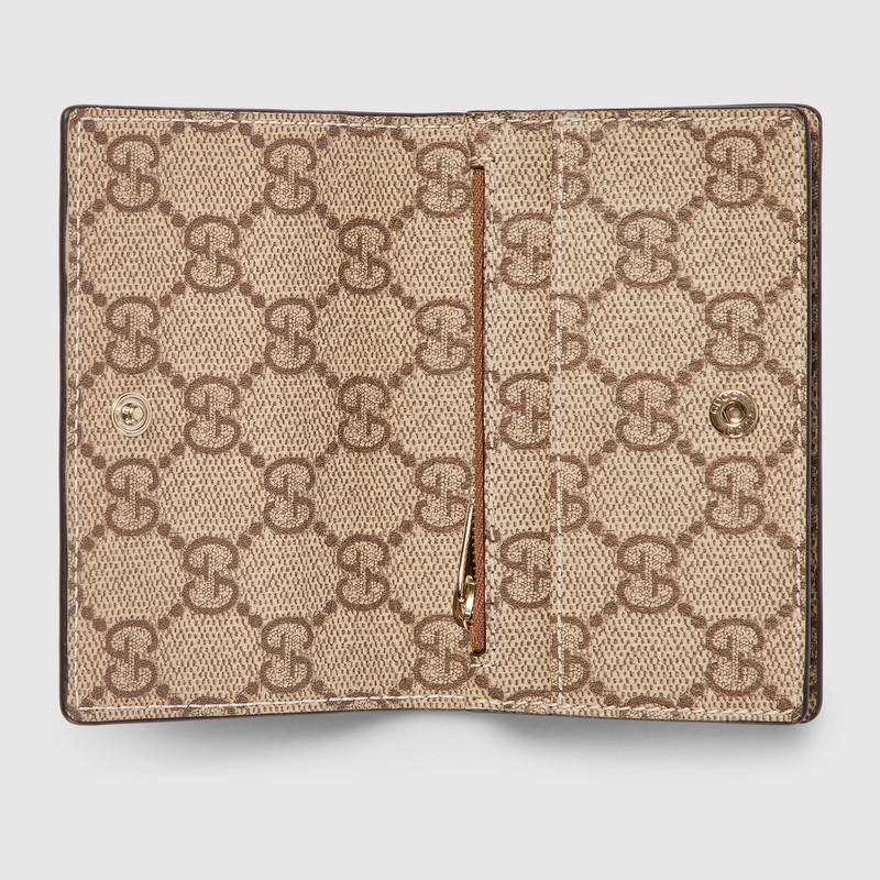 GUCCI GG Emblem card case outlook
