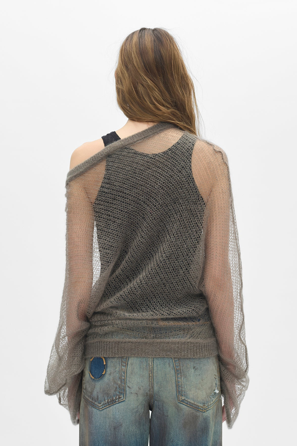 Dolfine Bias Cut Dropped Shoulder Sweater - 3