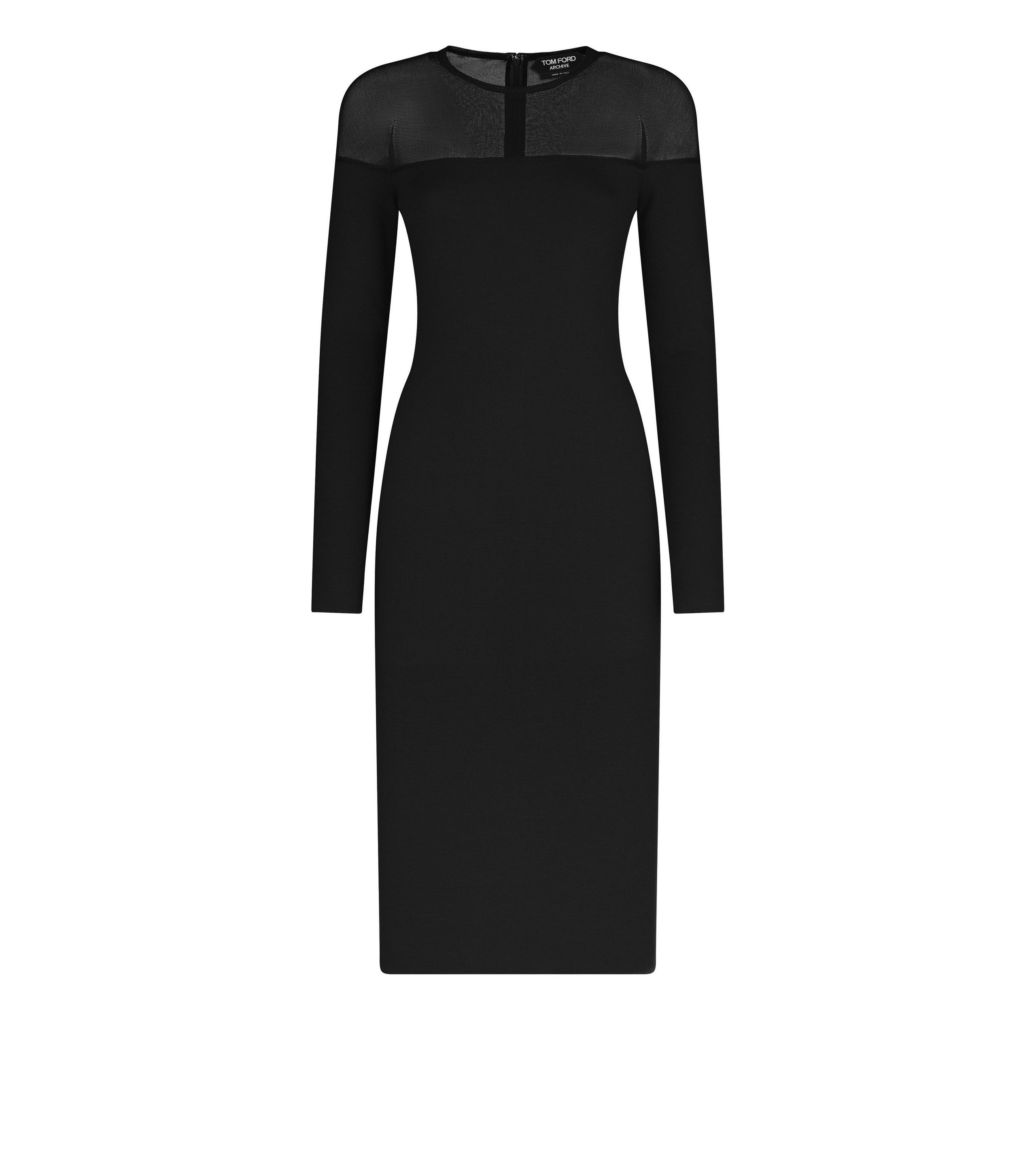 FINE CASHMERE SILK & SILK THREAD DRESS - 1