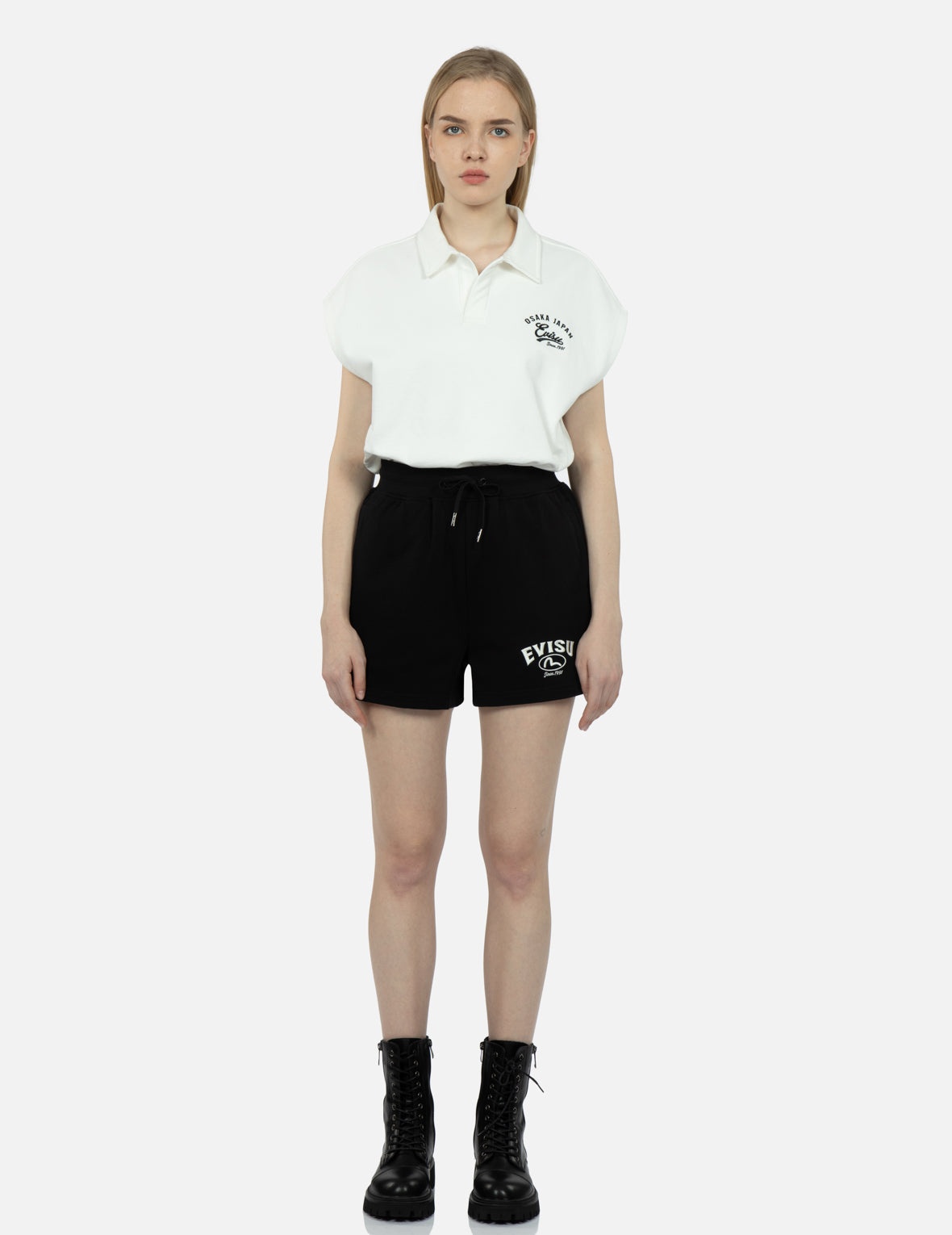 Logo Embroidery Sweat Shorts - 5