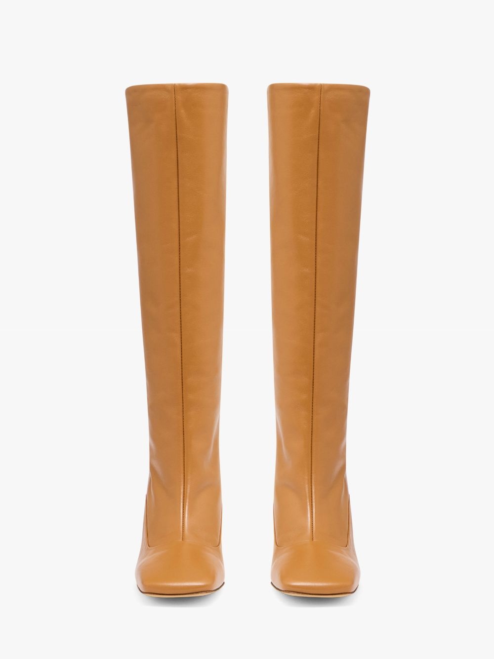 CHAIN HEEL HIGH BOOTS - 4