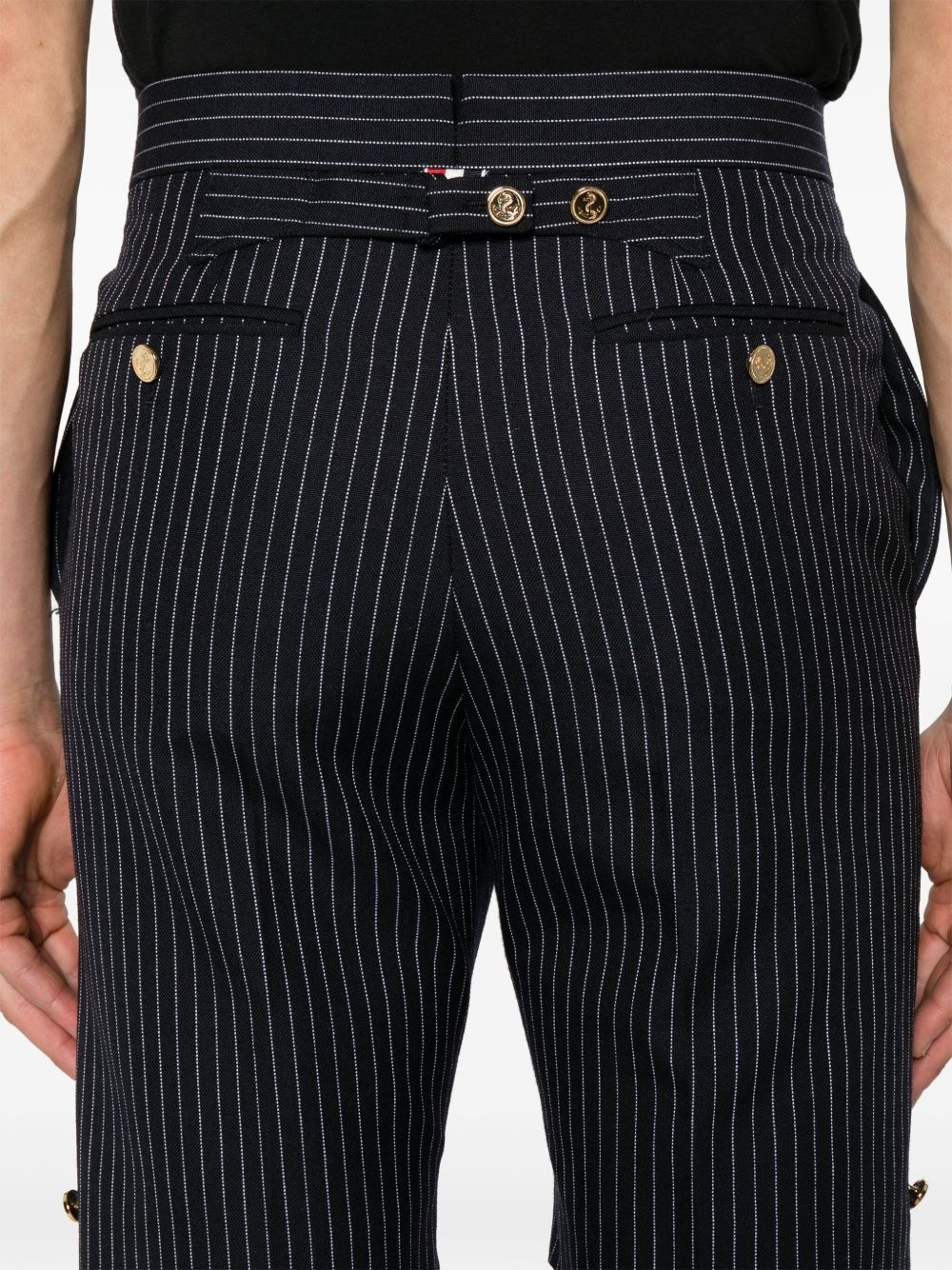 pinstriped shorts - 5