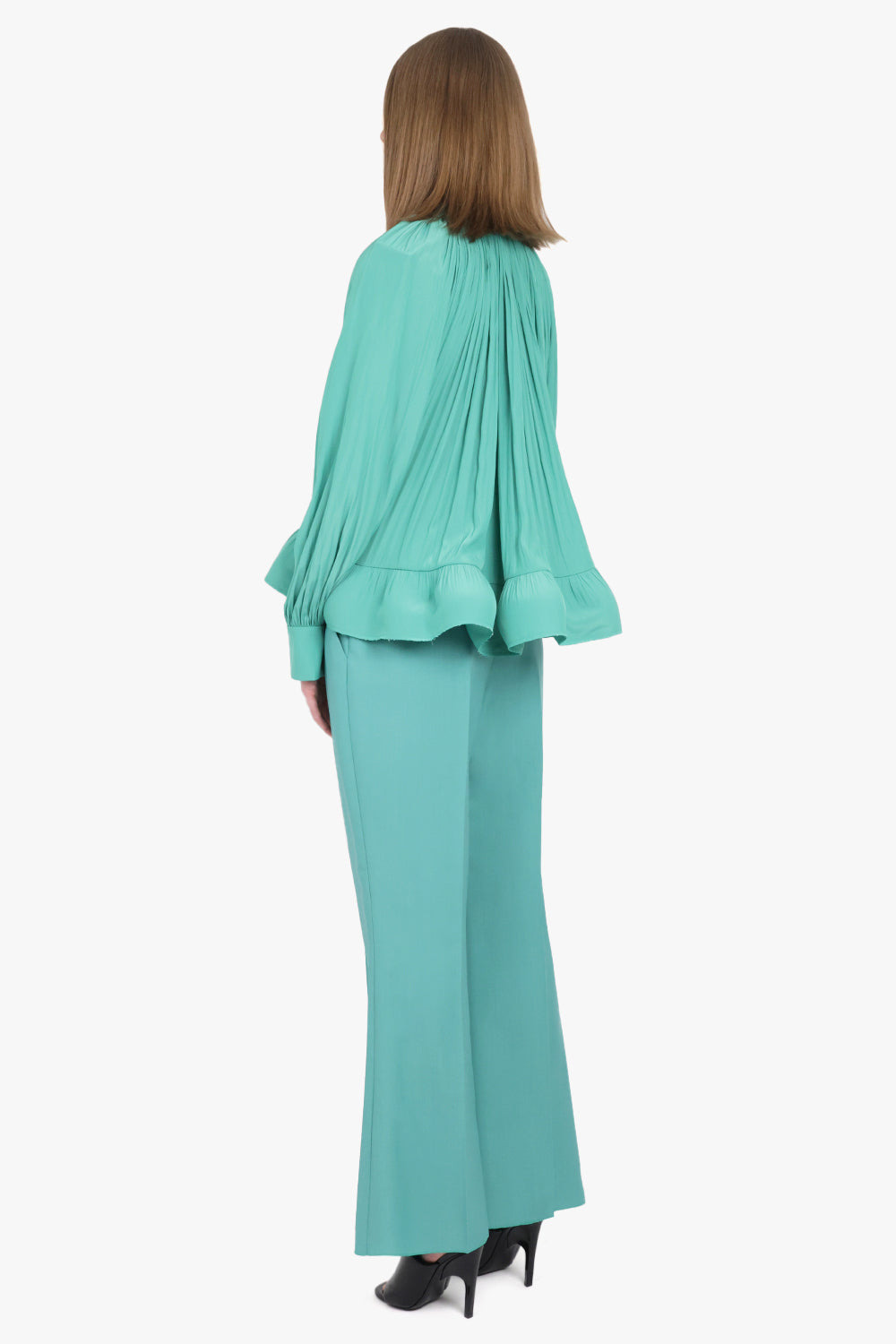 FLARED TAILORED PANTS | JADE - 3