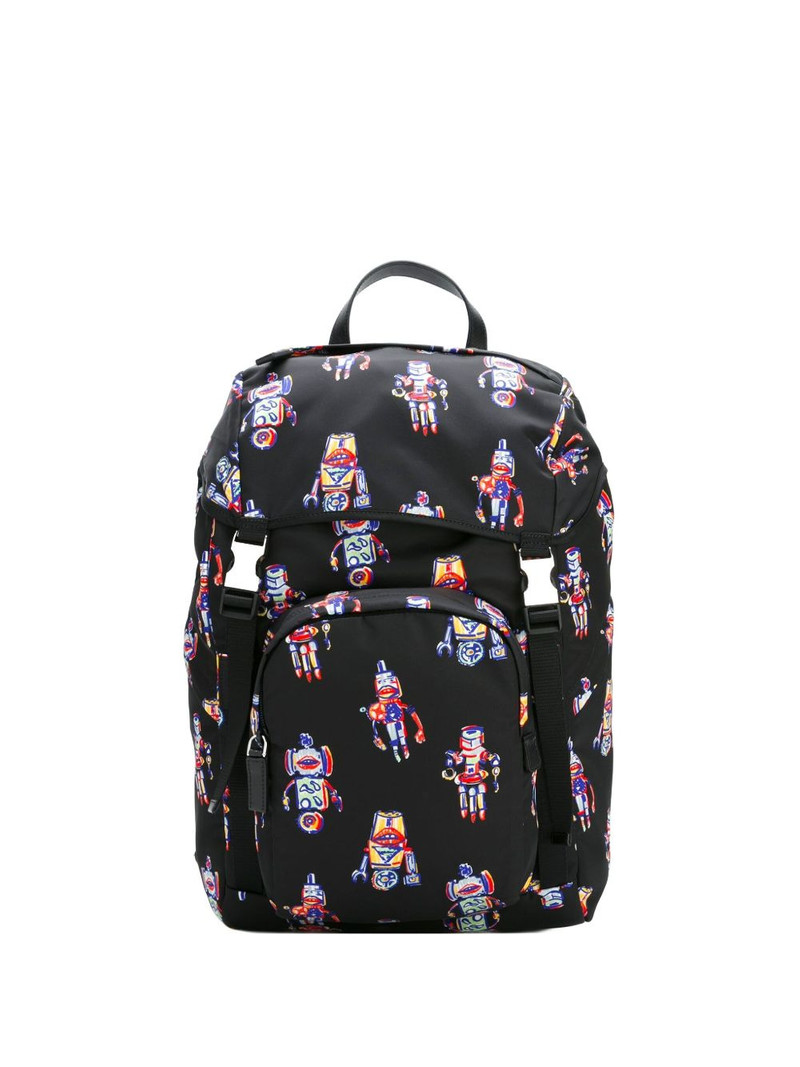 robot-print backpack 1