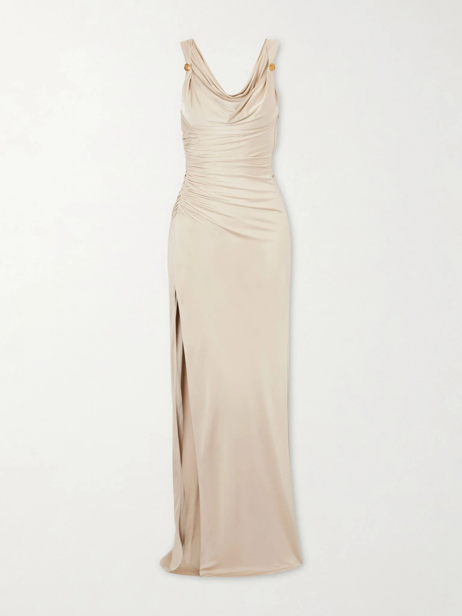 Embellished jersey gown Gold - 1