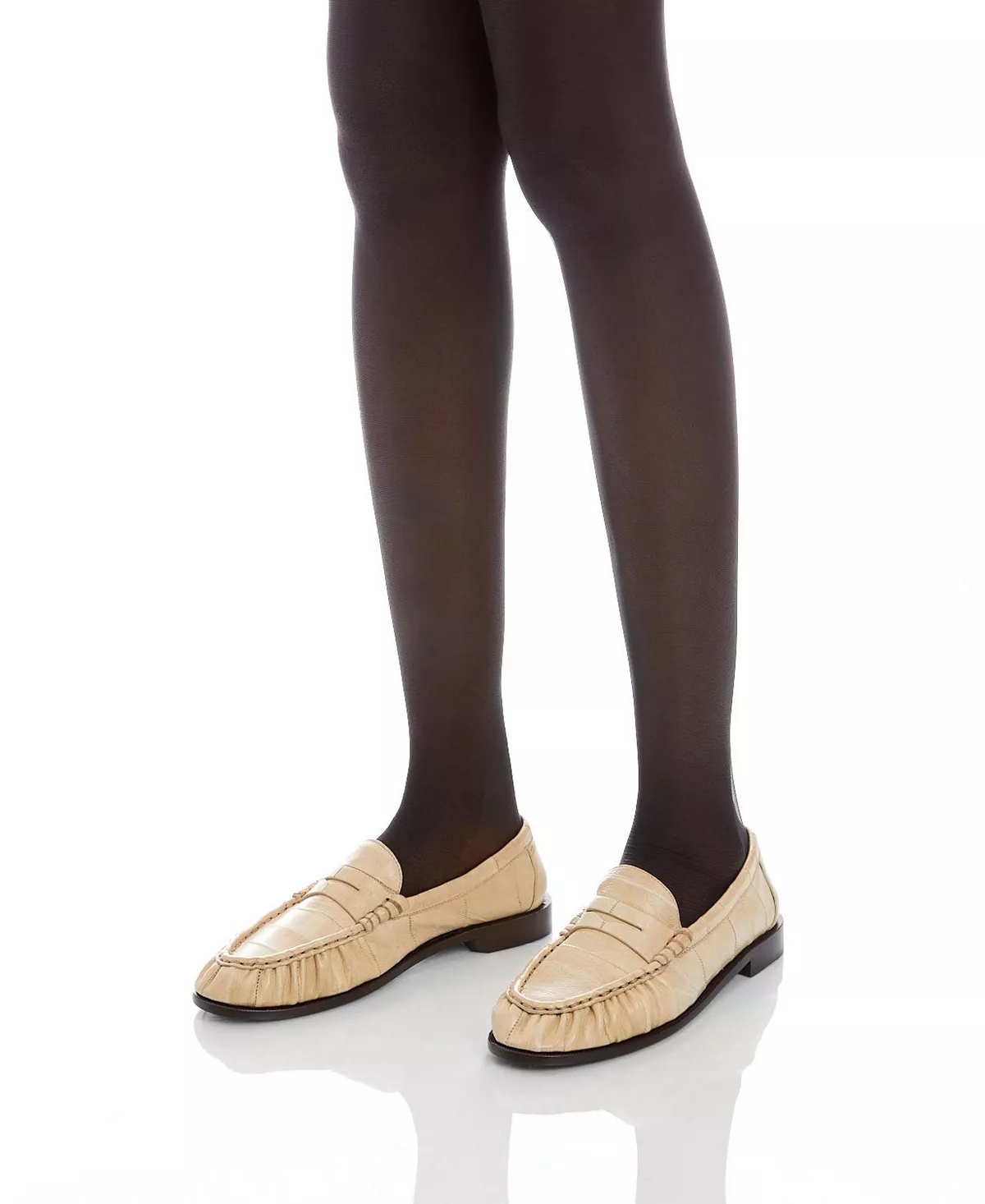 Le Loafer Penny Slippers in Shiny Creased Leather - 2