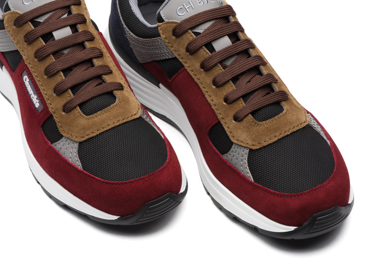 Ch873
Suede &  Mesh Retro Sneaker Multicolor 4