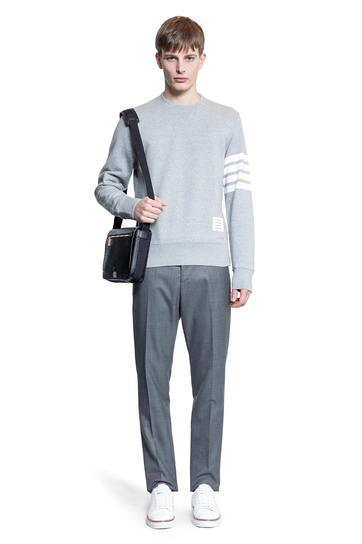 THOM BROWNE MAN GREY SWEATSHIRTS - 4