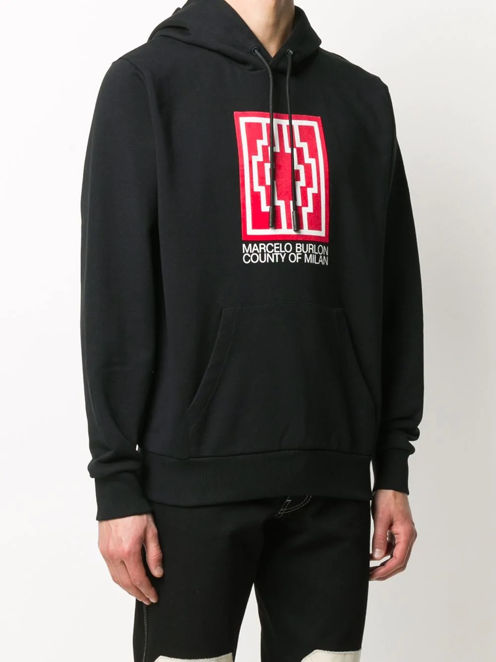 logo print hoodie - 3