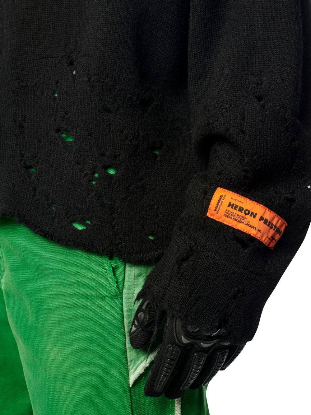 Shredded Knit Crewneck - 5