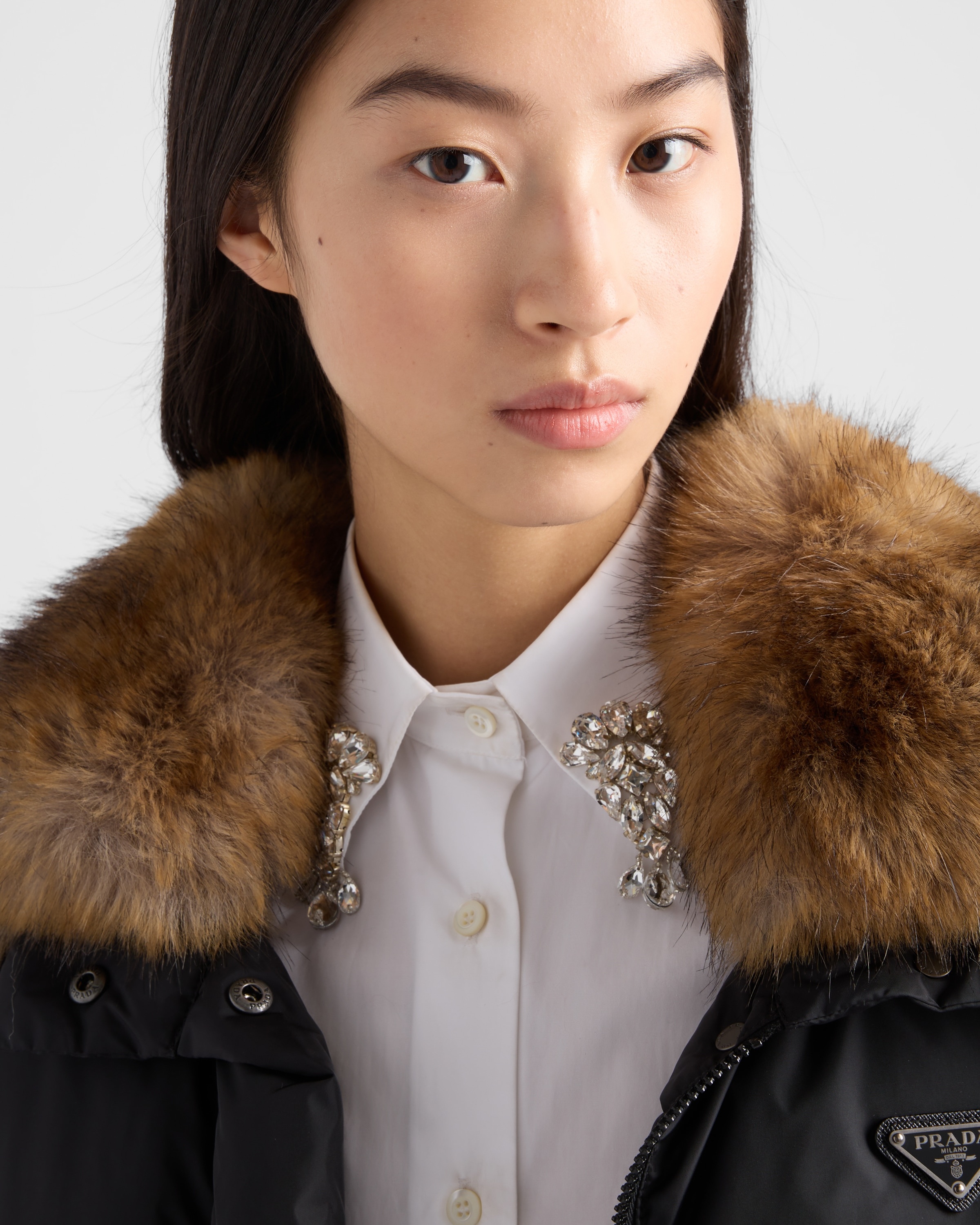 Tech canvas down jacket - 4