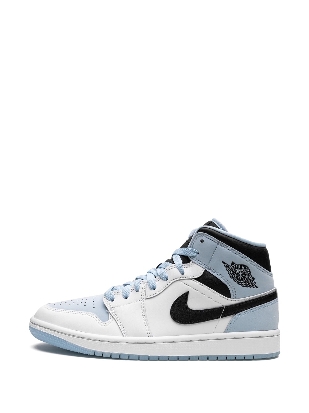 Air Jordan 1 Mid SE "White/Ice Blue-Black" sneakers - 5