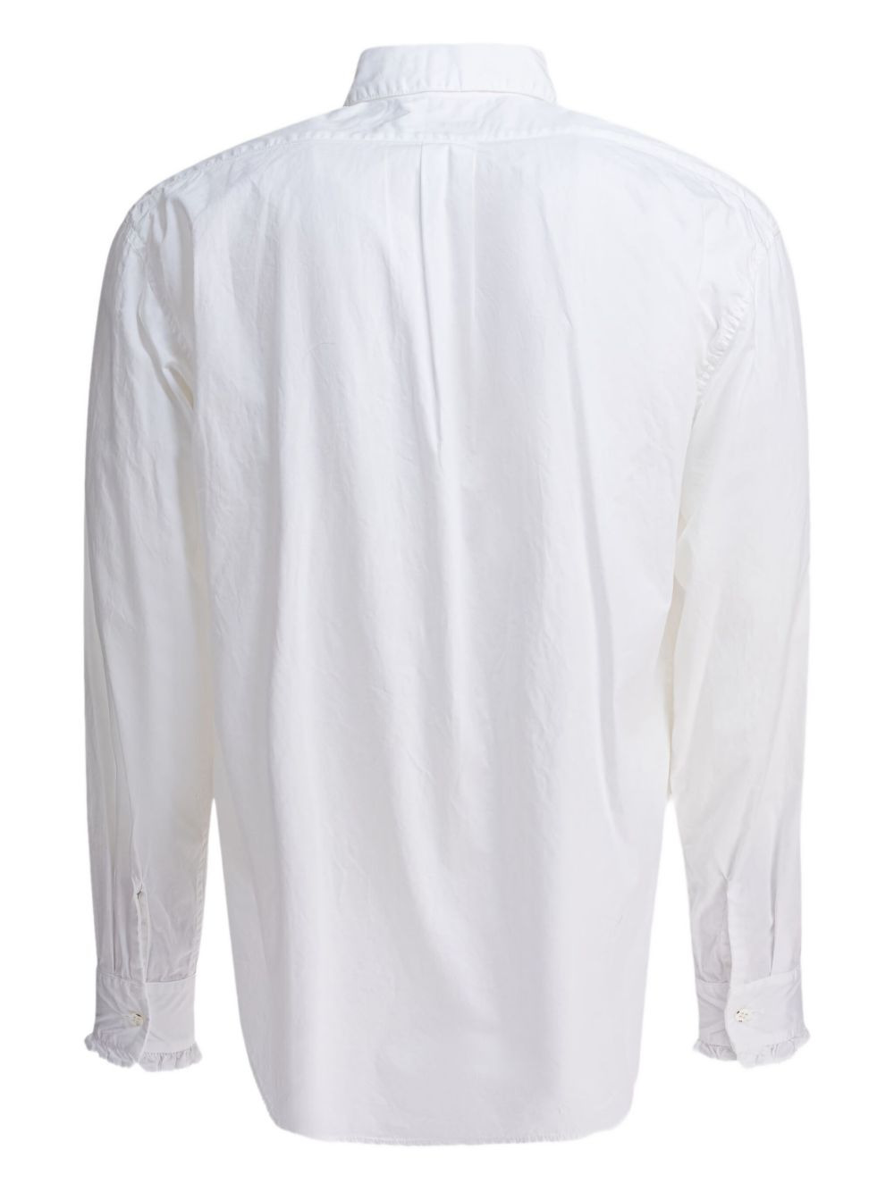 ruffled zip-front shirt - 2