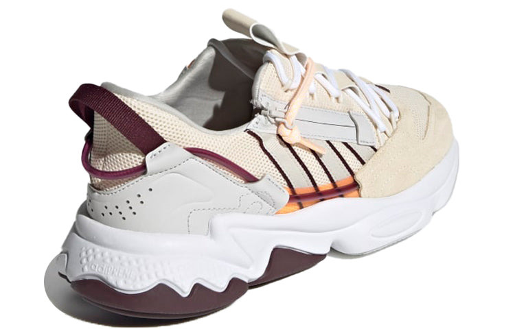 (WMNS) adidas Ozweego Zip 'Ecru Tint Maroon' GZ2642 - 4