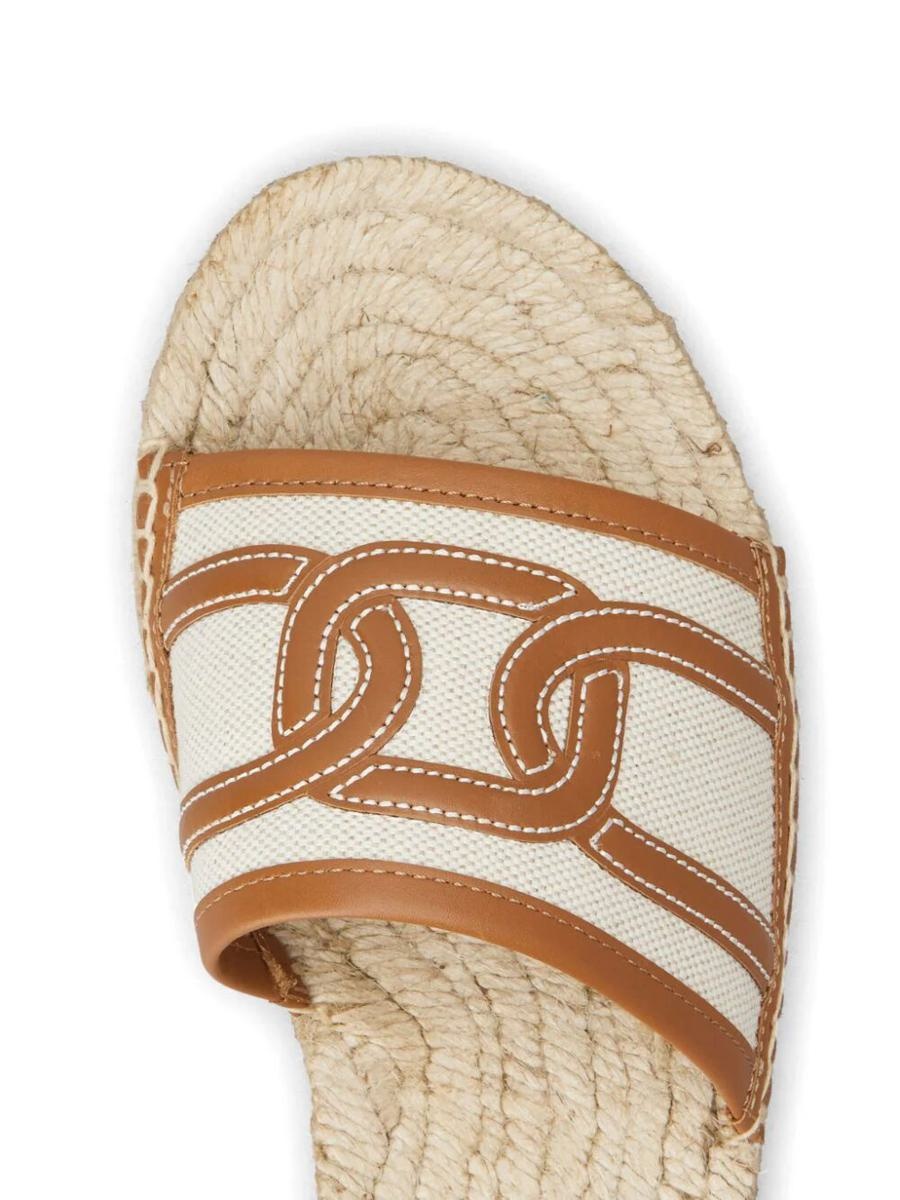 TOD'S RAFFIA SLIPPERS SHOES - 2