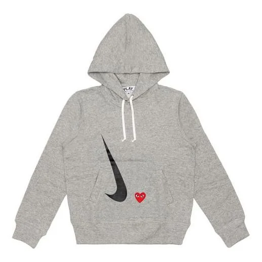 COMME des GARCONS PLAY x Nike Crossover play together Series Hoodie 'Grey' AE-T404-051-1 - 1