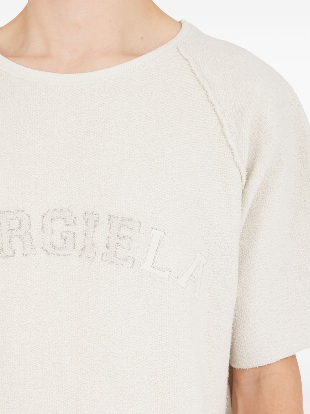 logo-embroidered T-shirt - 7