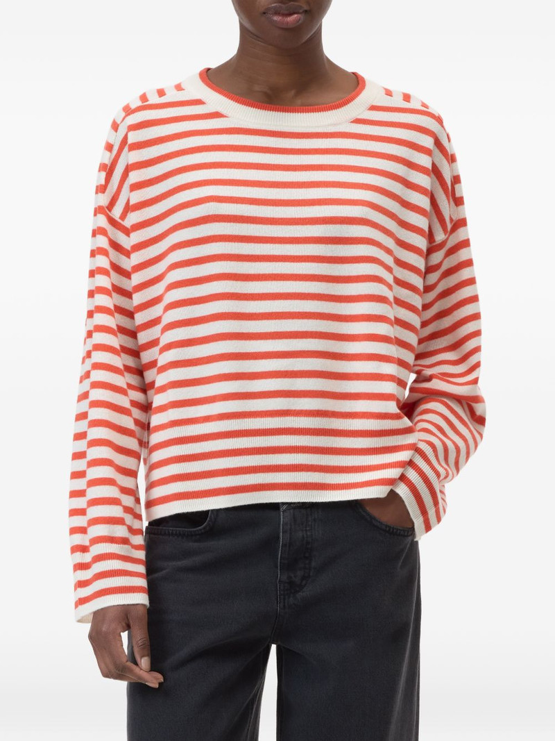 striped crew-neck T-shirt 3