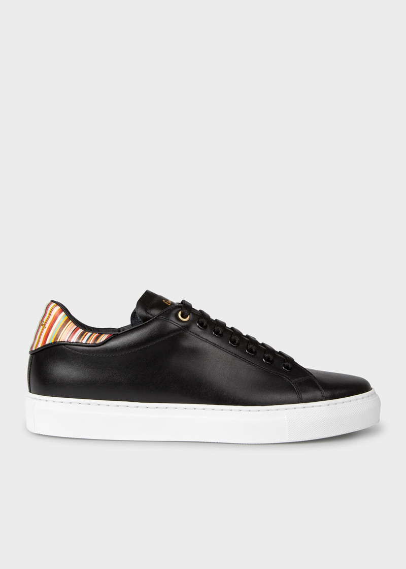 Paul Smith Leather 'Beck' Sneakers With 'Signature Stripe' Heel Panels outlook