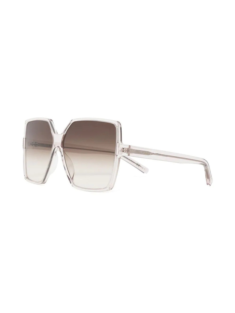 SAINT LAURENT gradient oversize-frame sunglasses outlook