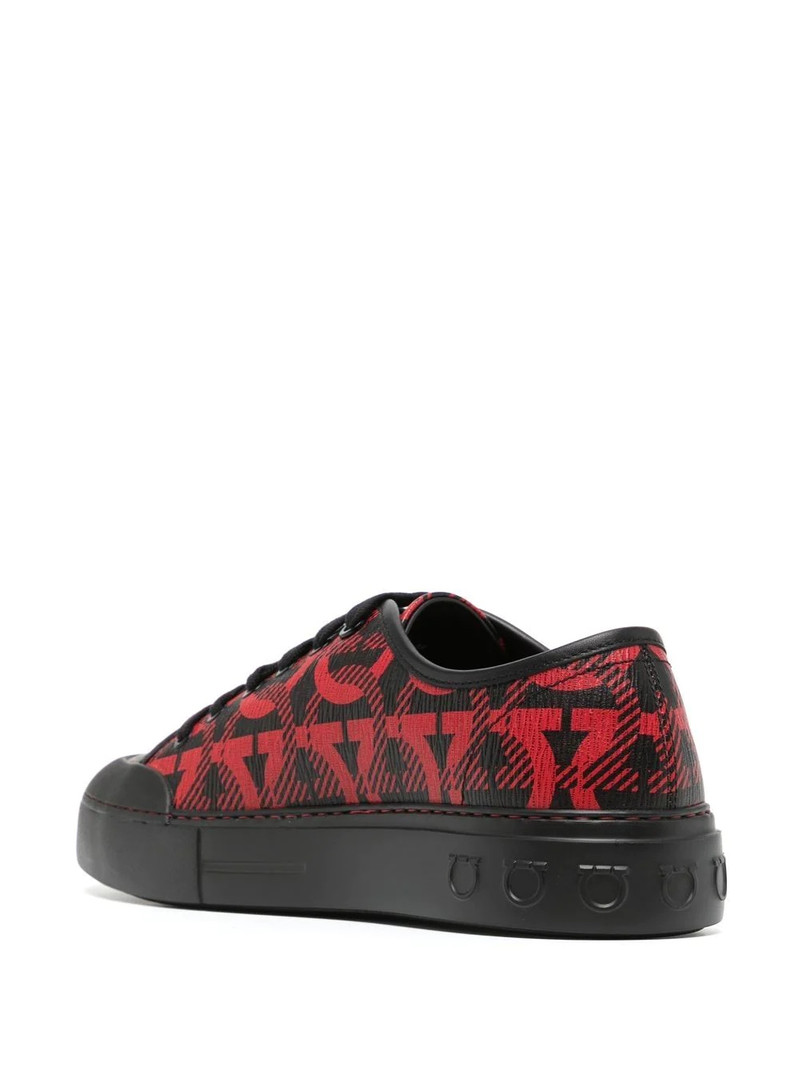 Gancini logo-top sneakers 3