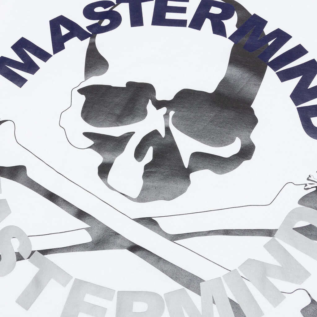 MASTERMIND JAPAN CIRCLE LOGO T-SHIRT - WHITE - 4