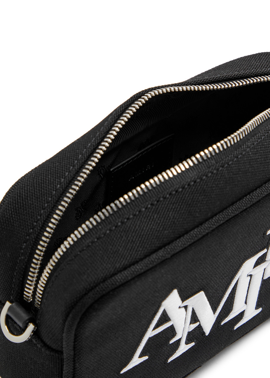 Amiri Staggered Logo-embroidered Canvas Camera bag - 4