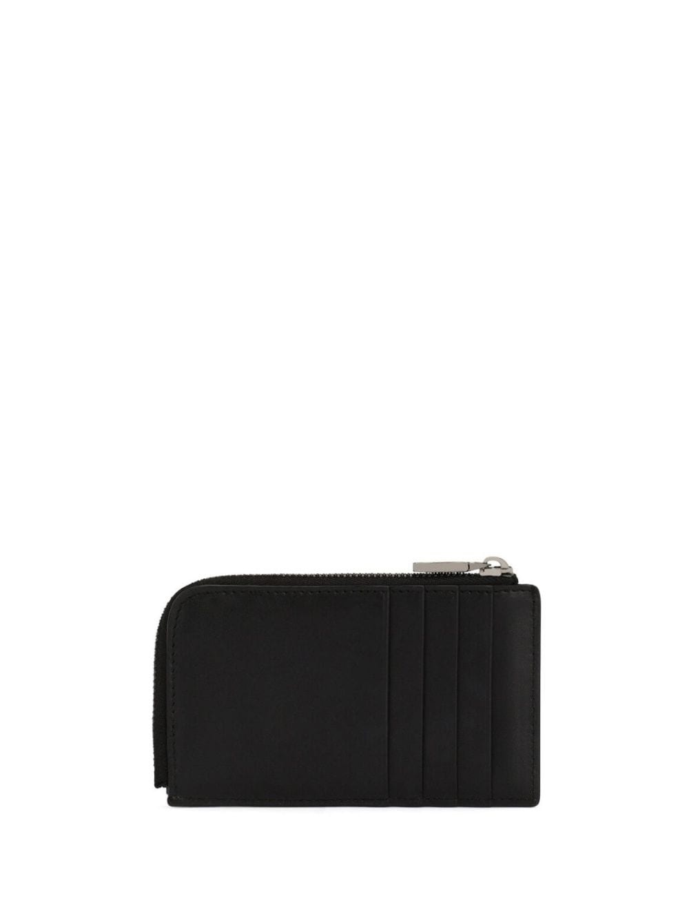 logo-print zip-around wallet - 2