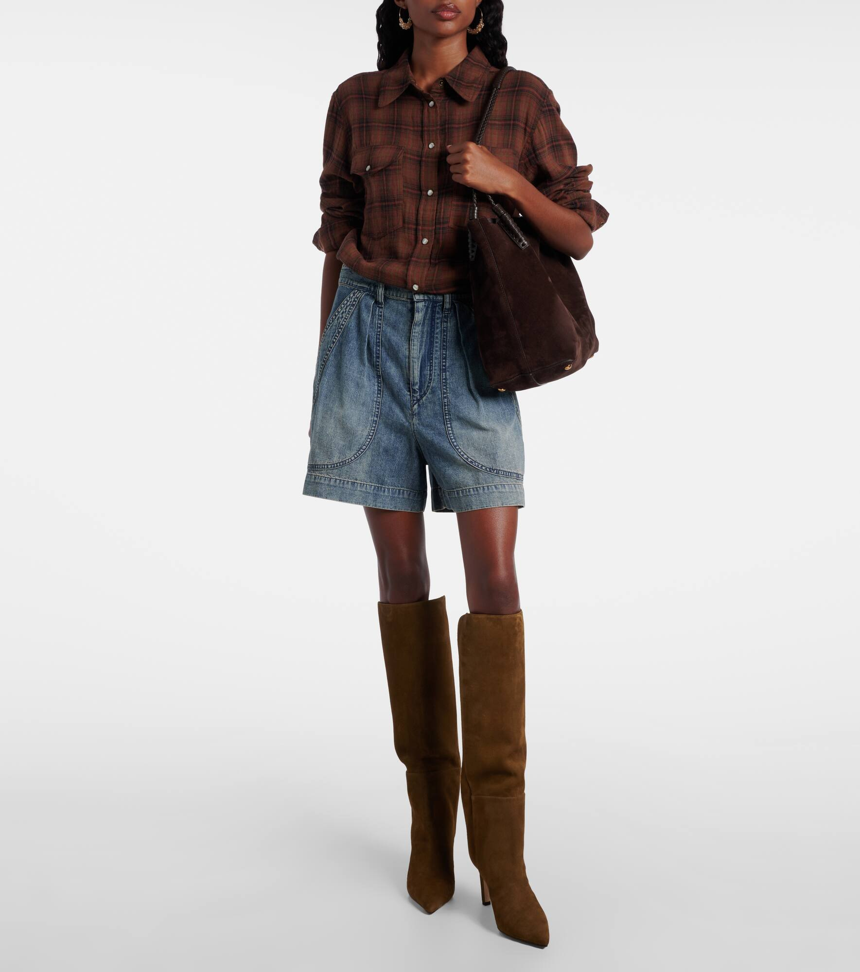 Alizze 85 suede knee-high boots - 3
