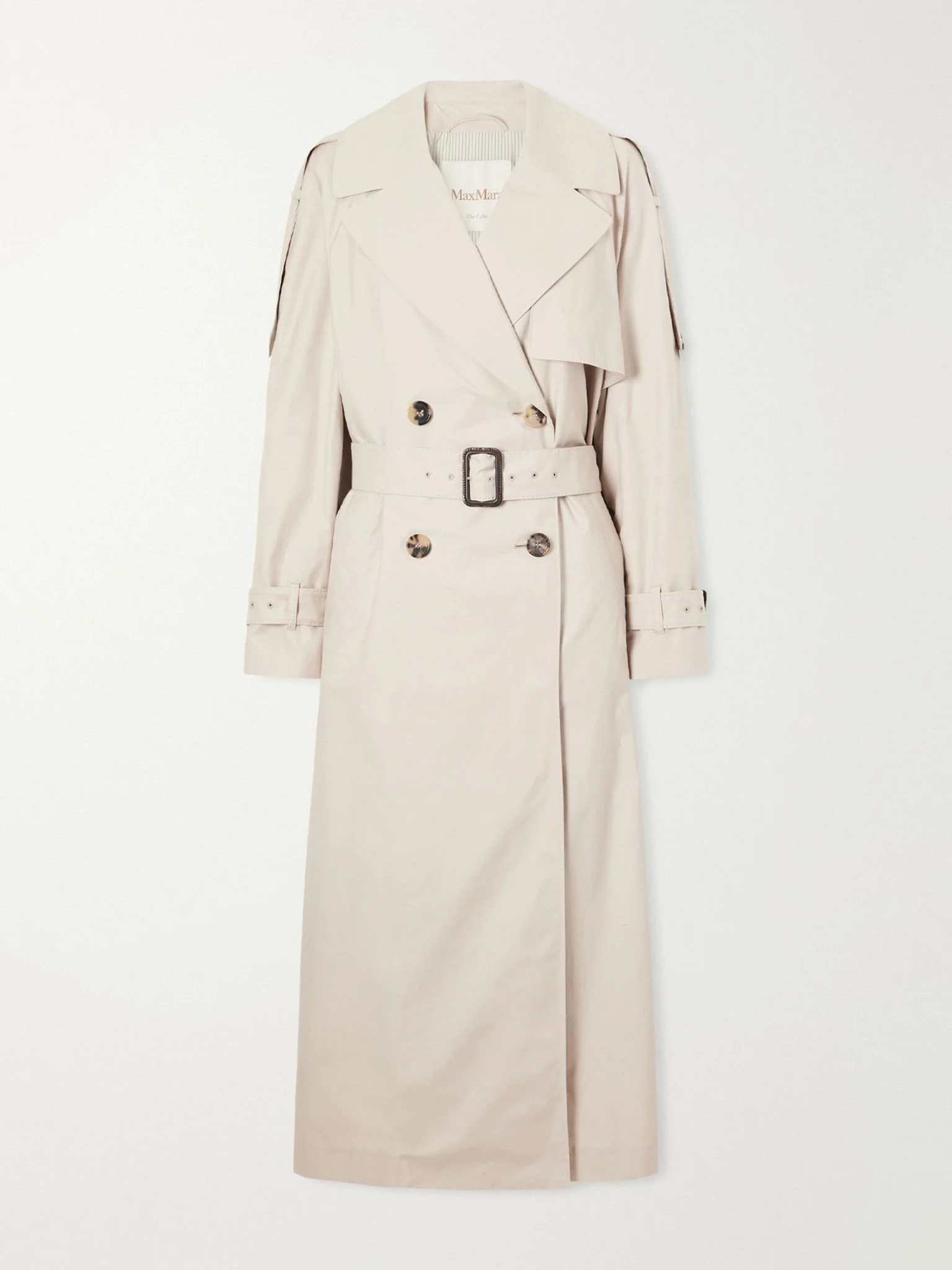 Coro cotton-blend twill trench-coat Beige - 1