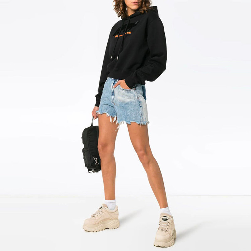 Off-White (WMNS) Off-White Modern Obstacles Loose Cotton Black OWBB016F180030581010 outlook