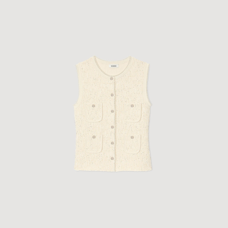 DECORATIVE TWEED VEST 6