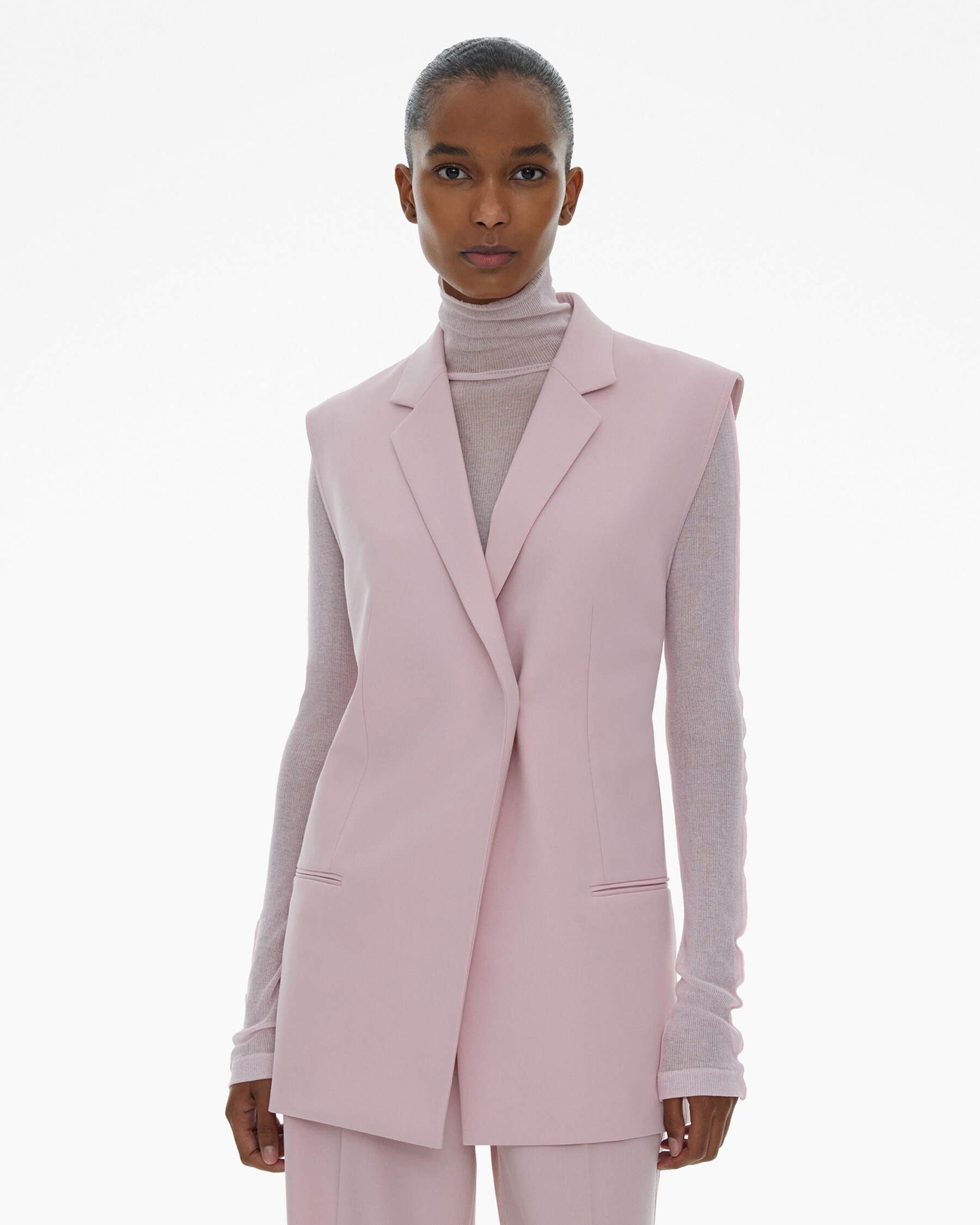 BELTED BLAZER VEST - 3
